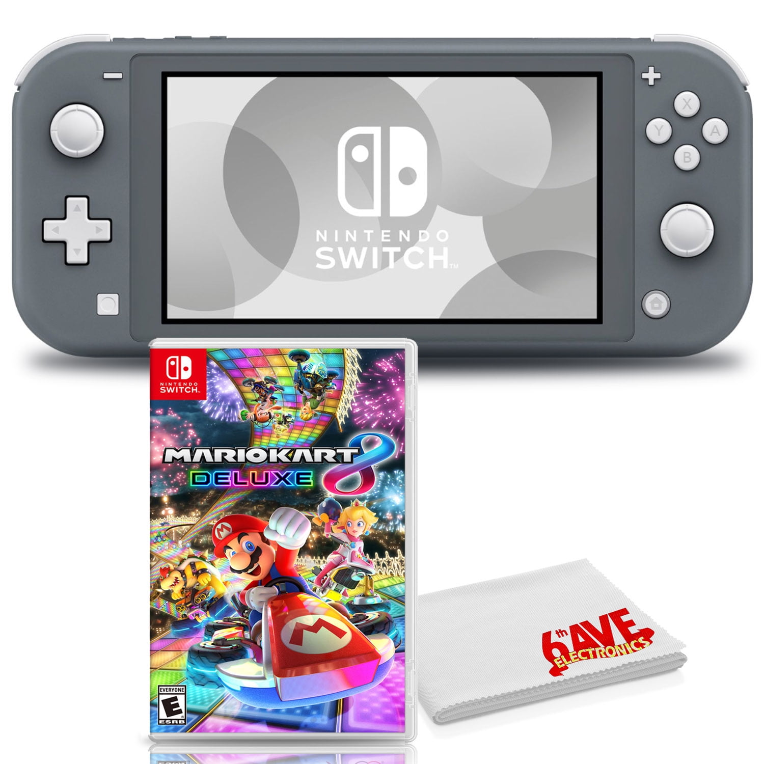 Nintendo Switch Bundle with Mario Kart 8 Deluxe - Gray 