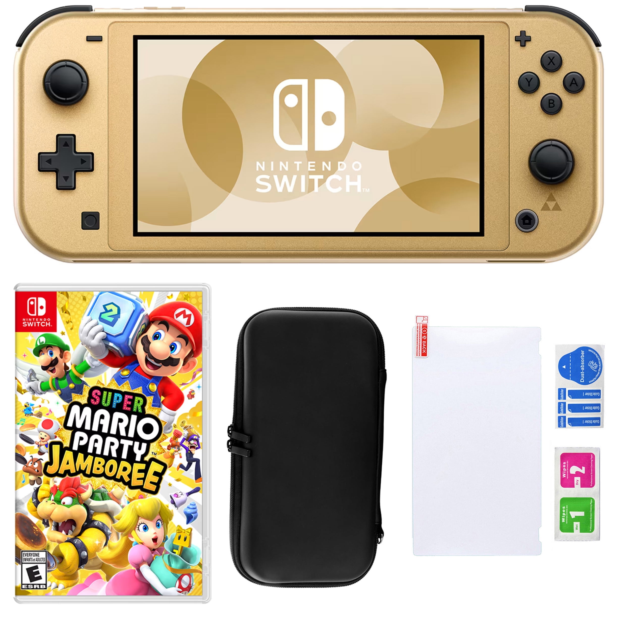 Nintendo Switch Lite Hyrule Console with Mario Party Jamboree & Accessories