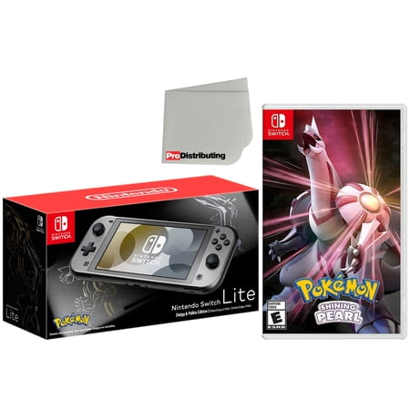 Nintendo Switch Lite Pokémon Dialga & Palkia Edition with Shinning Pearl Game Bundle