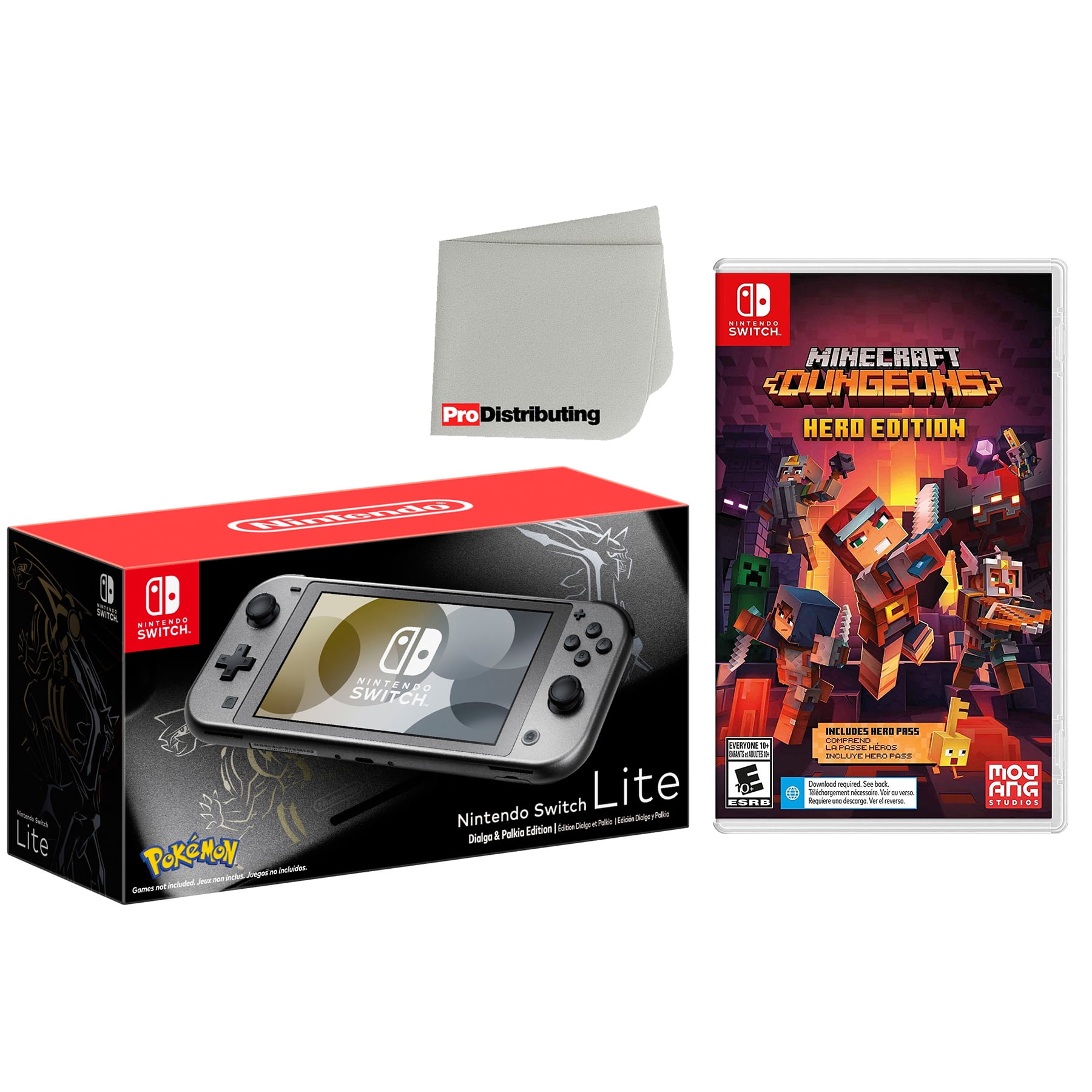 Pokemon Brilliant Diamond and Pokemon Shining Pearl Double Pack and  Minecraft Dungeons Hero Edition - Game Bundle For Nintendo Switch 