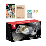 Nintendo Switch Lite Pokemon Dialga & Palkia Limited Edition with Grand Theft Auto The Trilogy and Mytrix Accessories NS Game Disc Bundle Best Holiday Gift