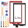 thumbnail image 1 of For Nintendo Switch Lite Screen Replacement For Nintendo Switch Lite Touch Screen Digitizer Parts For Switch Lite Touch Sensor Glass Panel Full Repair Kit with Protector Film(Not For Switch) (Red), 1 of 6