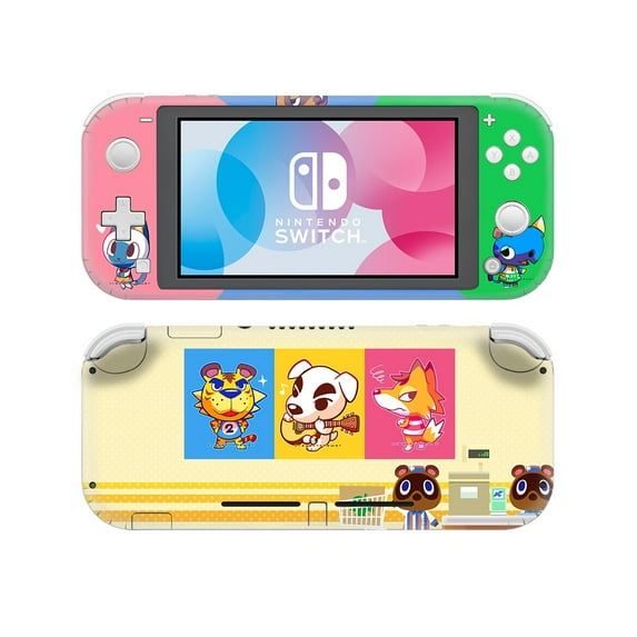 Nintendo Switch Lite Sticker Skin Decals Animal Crossing, Cute Cartoon Full Body Wrap Anti Scratch, Cover for Joy-Con Controller, NS Console Switch Lite Accessories (Animals Mix 8)