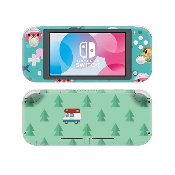 Nintendo Switch Lite Sticker Skin Decals Animal Crossing, Cute Cartoon Full Body Wrap Anti Scratch, Cover for Joy-Con Controller, NS Console Switch Lite Accessories (Trees & Camping Car)