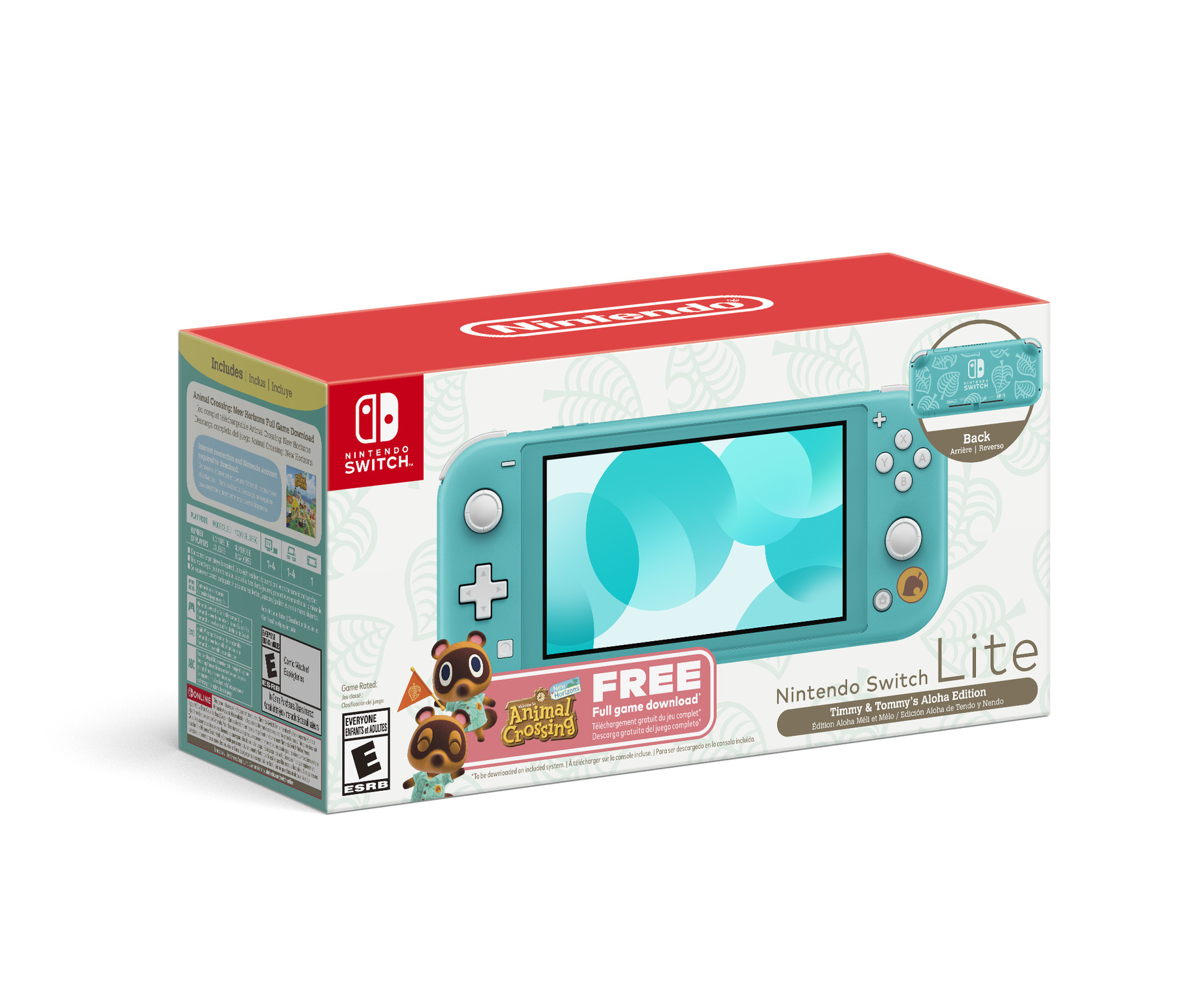 Nintendo Switch™ Lite (Timmy & Tommy’s Aloha Edition) Animal Crossing™: New Horizons Bundle (Full Game Download Included) - image 1 of 10