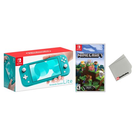 Nintendo Switch Lite Turqouise Bundle with Minecraft Game - Import with US Plug