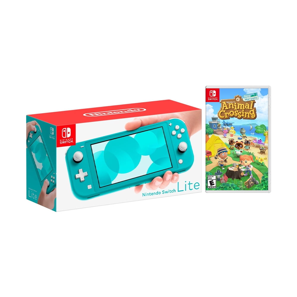 Nintendo Switch Lite Turquoise Bundle with Animal Crossing: New