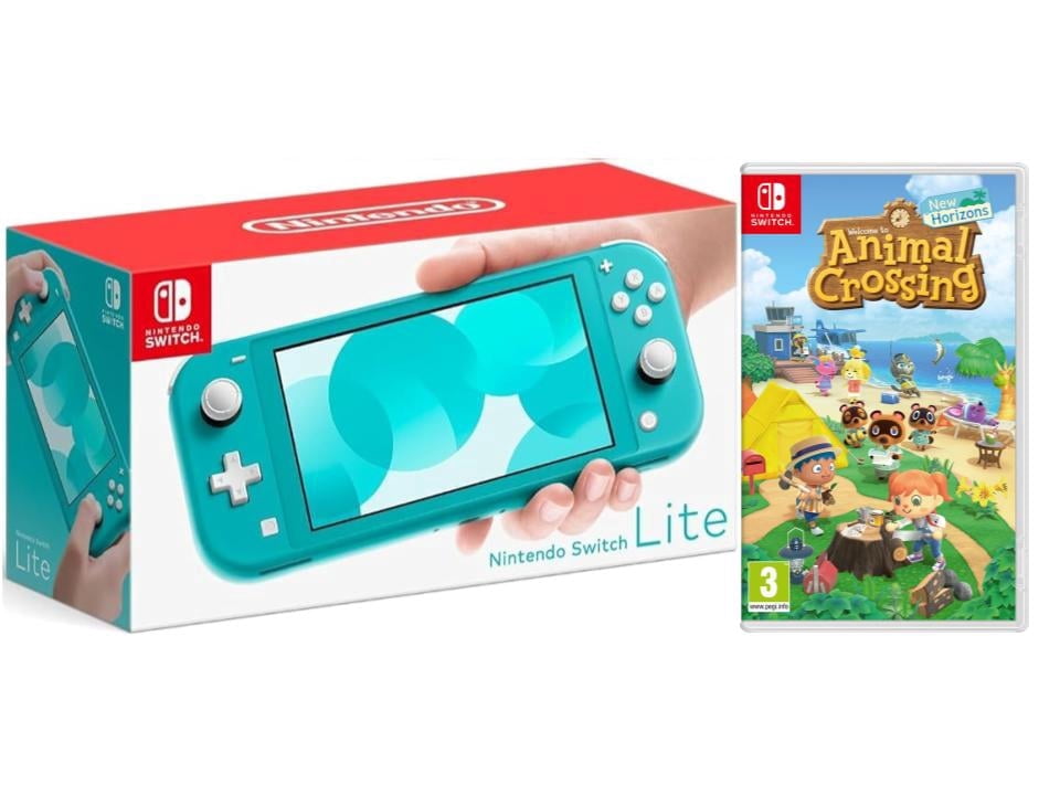 Nintendo Switch Lite Turquoise Edition (JP Console) Bundle with Animal Crossing: New Horizons