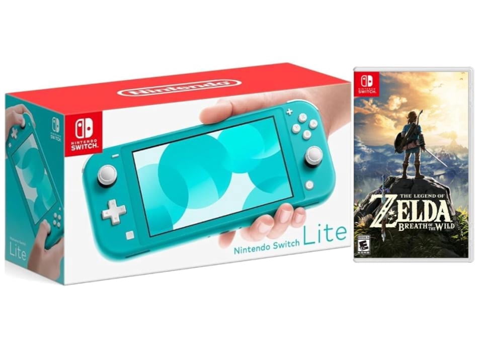 Nintendo Switch Lite Turquoise (International Edition) Bundle with The Legend of Zelda: Breath of the Wild