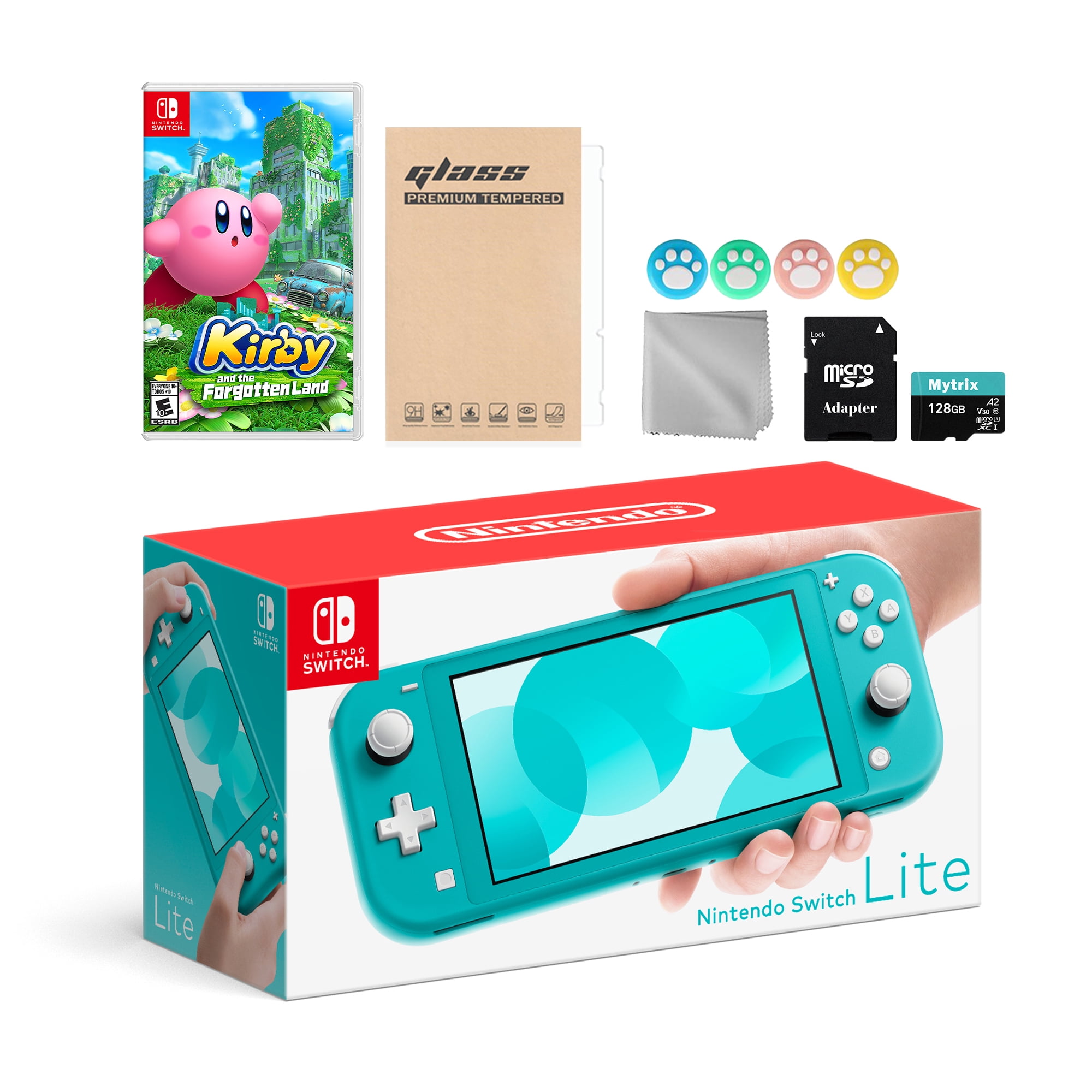 Nintendo Switch Lite Turquoise with Overcooked! 2, Mytrix 128GB MicroSD  Card and Accessories NS Game Disc Bundle Best Holiday Gift