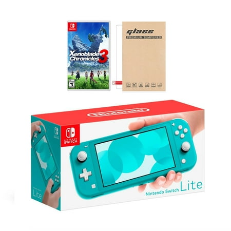 Nintendo Switch Lite Turquoise with Xenoblade Chronicles 3 & Mytrix Screen Protector