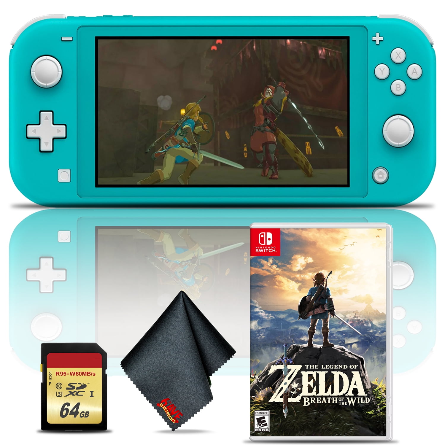 Nintendo Switch Lite (Coral) with Zelda: Breath of the Wild and