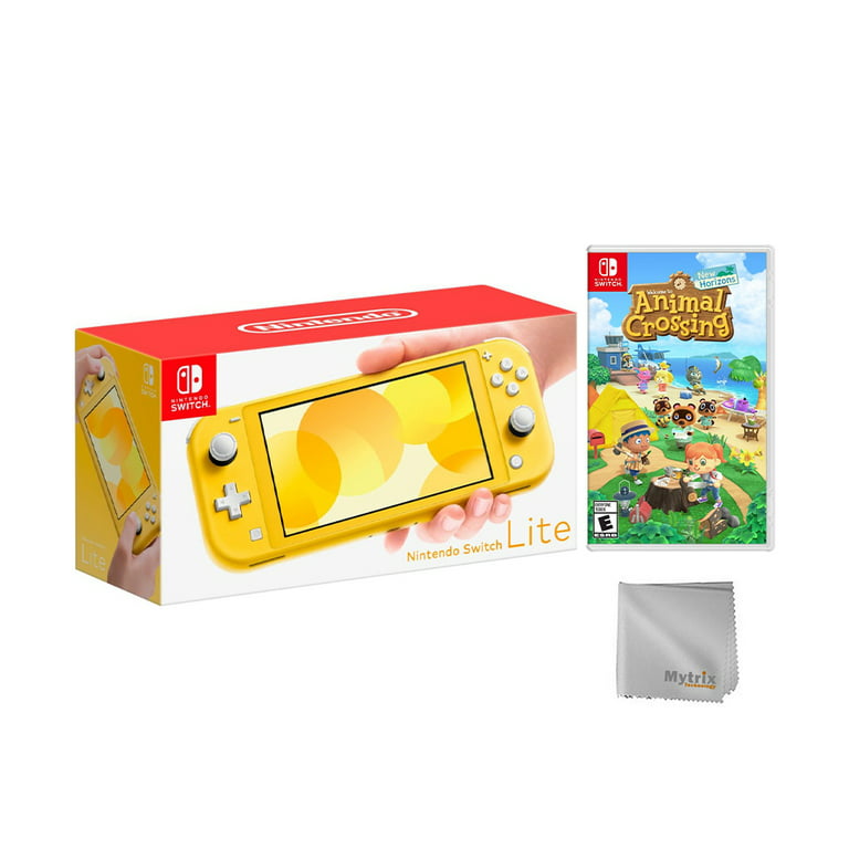 Nintendo Switch Lite Yellow Bundle with Animal Crossing: New Horizons NS  Game Disc and Mytrix Microfiber Cleaning Cloth - 2020 Best Game! 