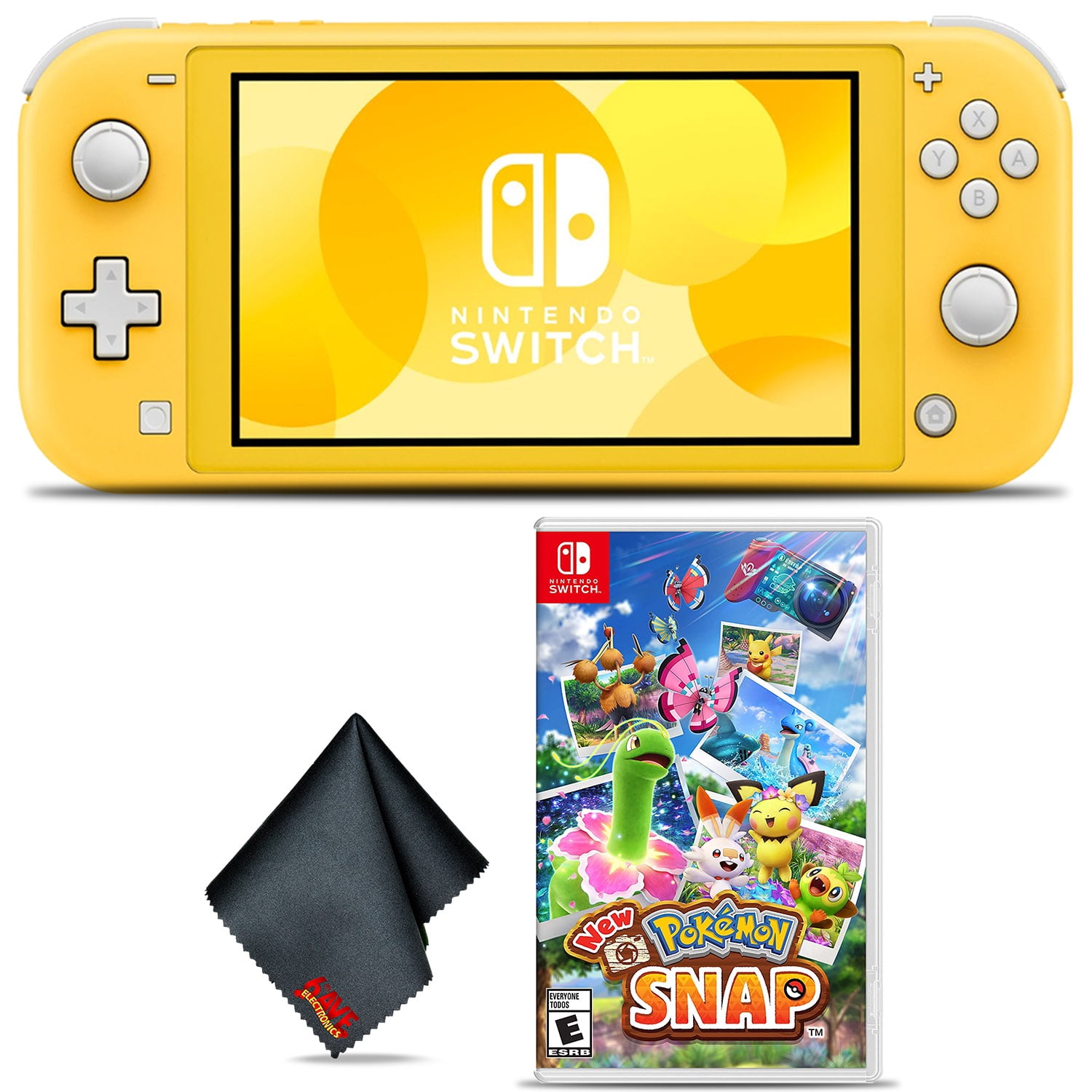 Nintendo Switch Lite 32GB Handheld Video Game Console in Yellow with  Pokemon: Let's Go, Pikachu! Game Bundle