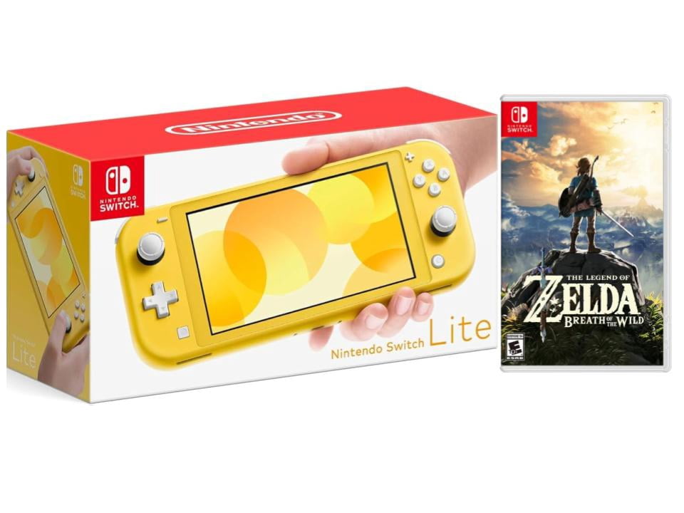 Nintendo Switch Lite Yellow (International Edition) Bundle with Mario and Luigi: Brothership