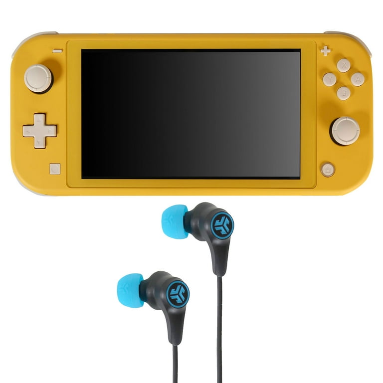Nintendo Switch Lite (Yellow) with JLab Play Gaming Wireless