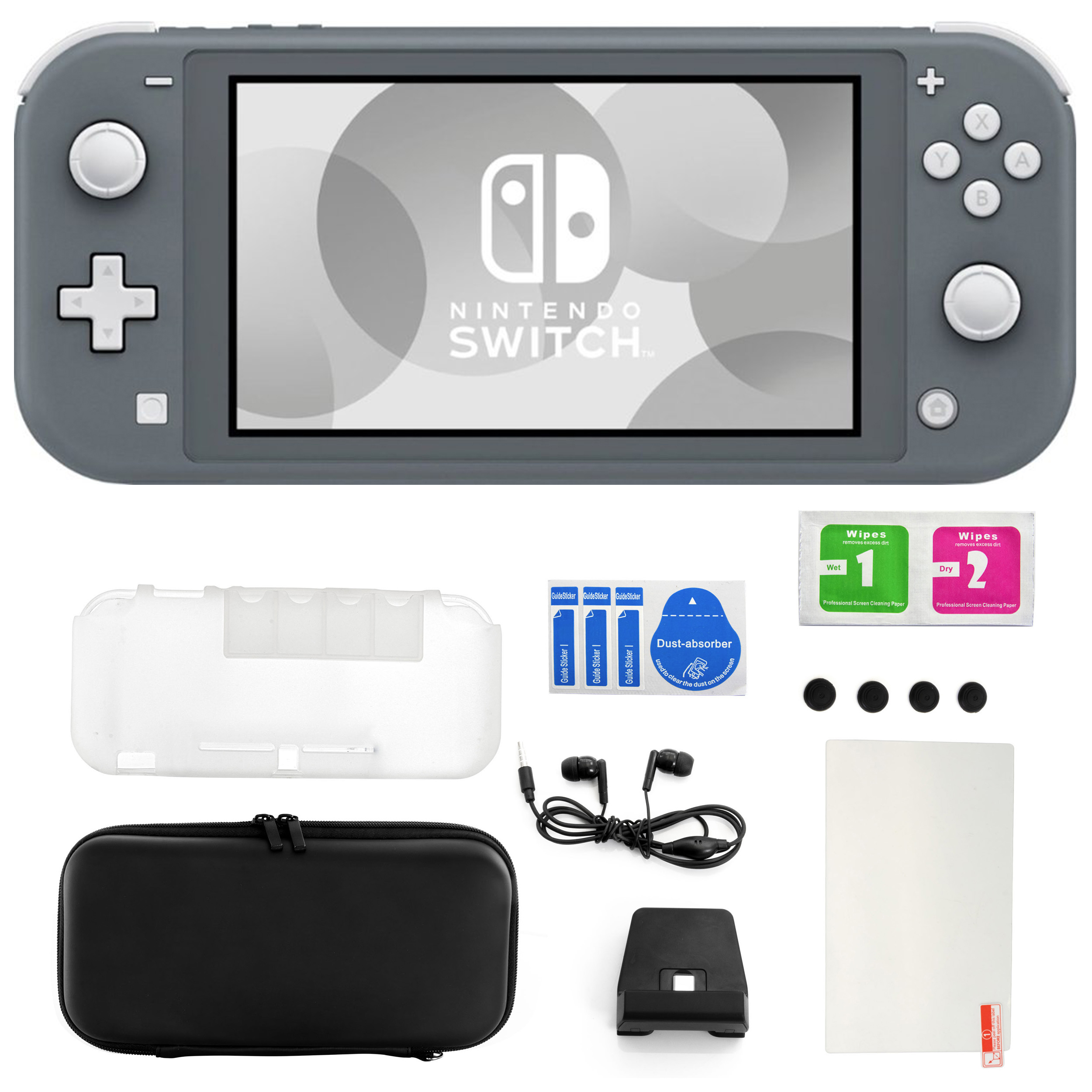 Nintendo Switch Lite in Gray with 11 in 1 Accessories Kit - image 1 of 1