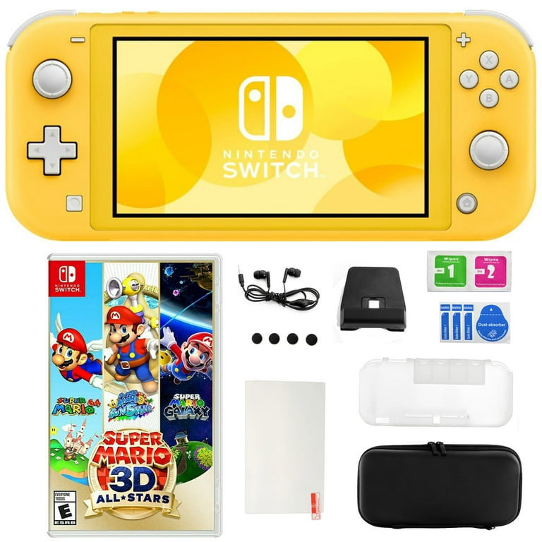 Nintendo Switch Lite in Yellow with Super Mario 3D All Star Game