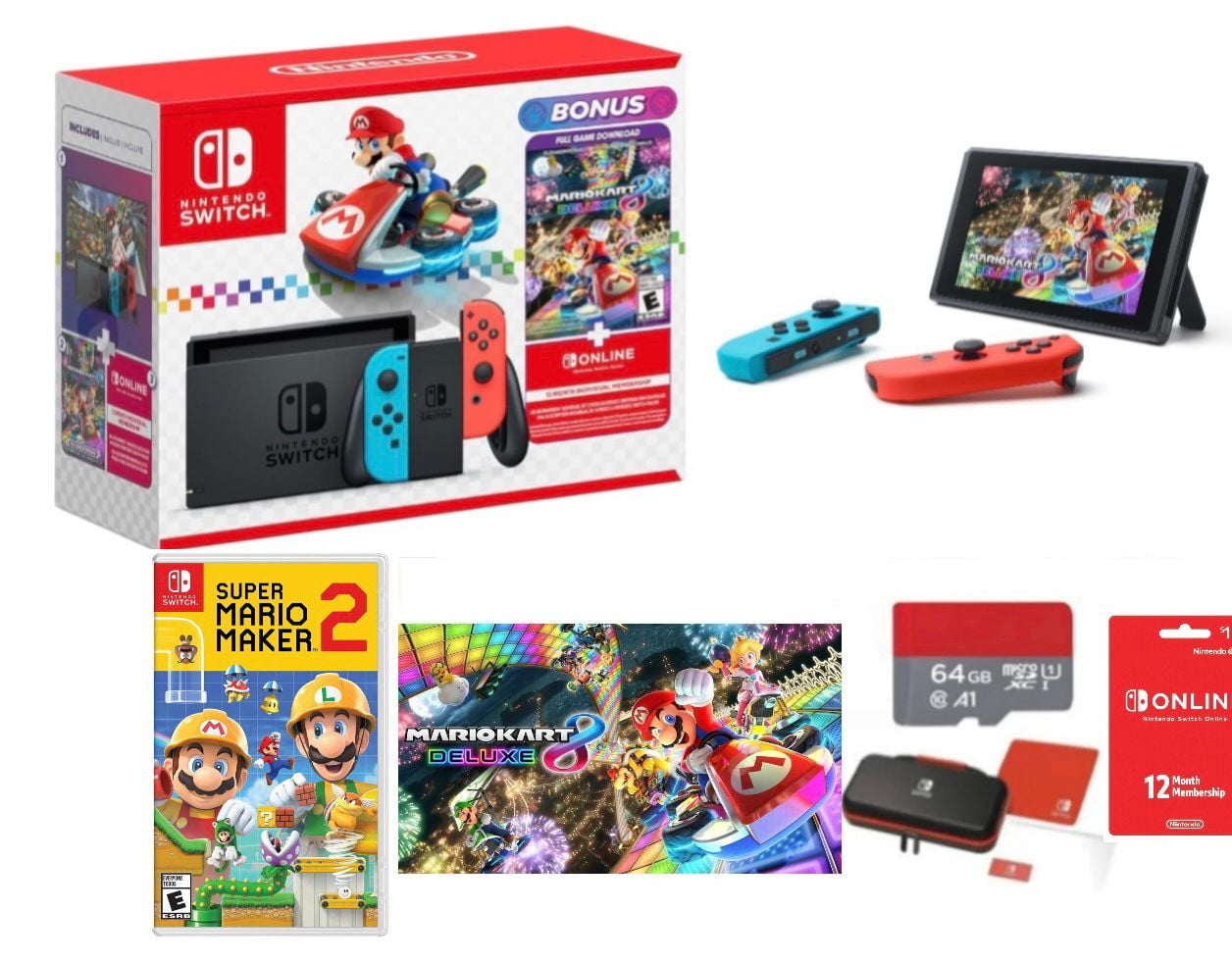 Nintendo Switch Bundle Mario Kart Deluxe Nintendo Switch Bundle Mario Kart Deluxe