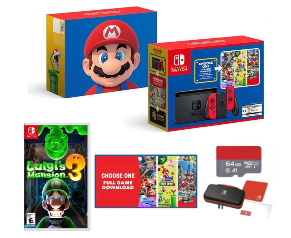 Nintendo Switch Mario with Luigi s Mansion 3 Game