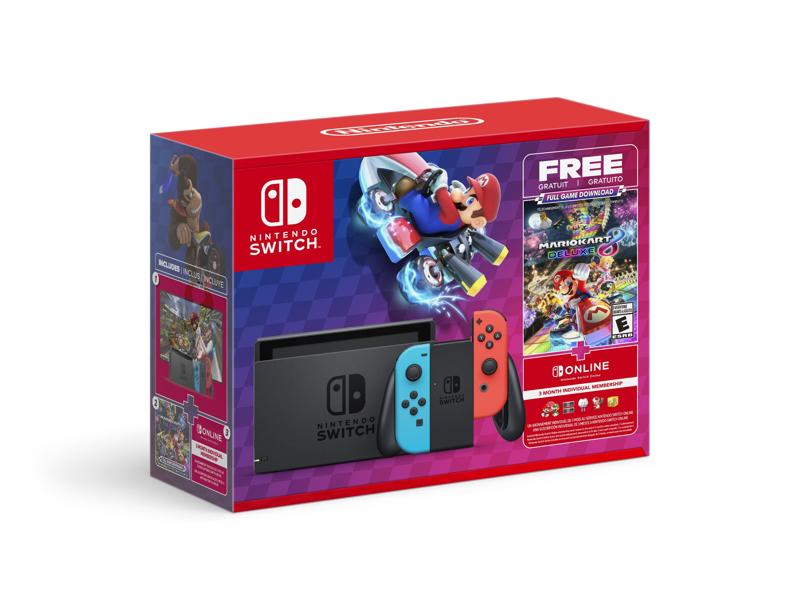 Nintendo Switch™ Mario Kart™ 8 Deluxe Bundle (Full Game Download + 3 Mo.  Nintendo Switch Online Membership Included)