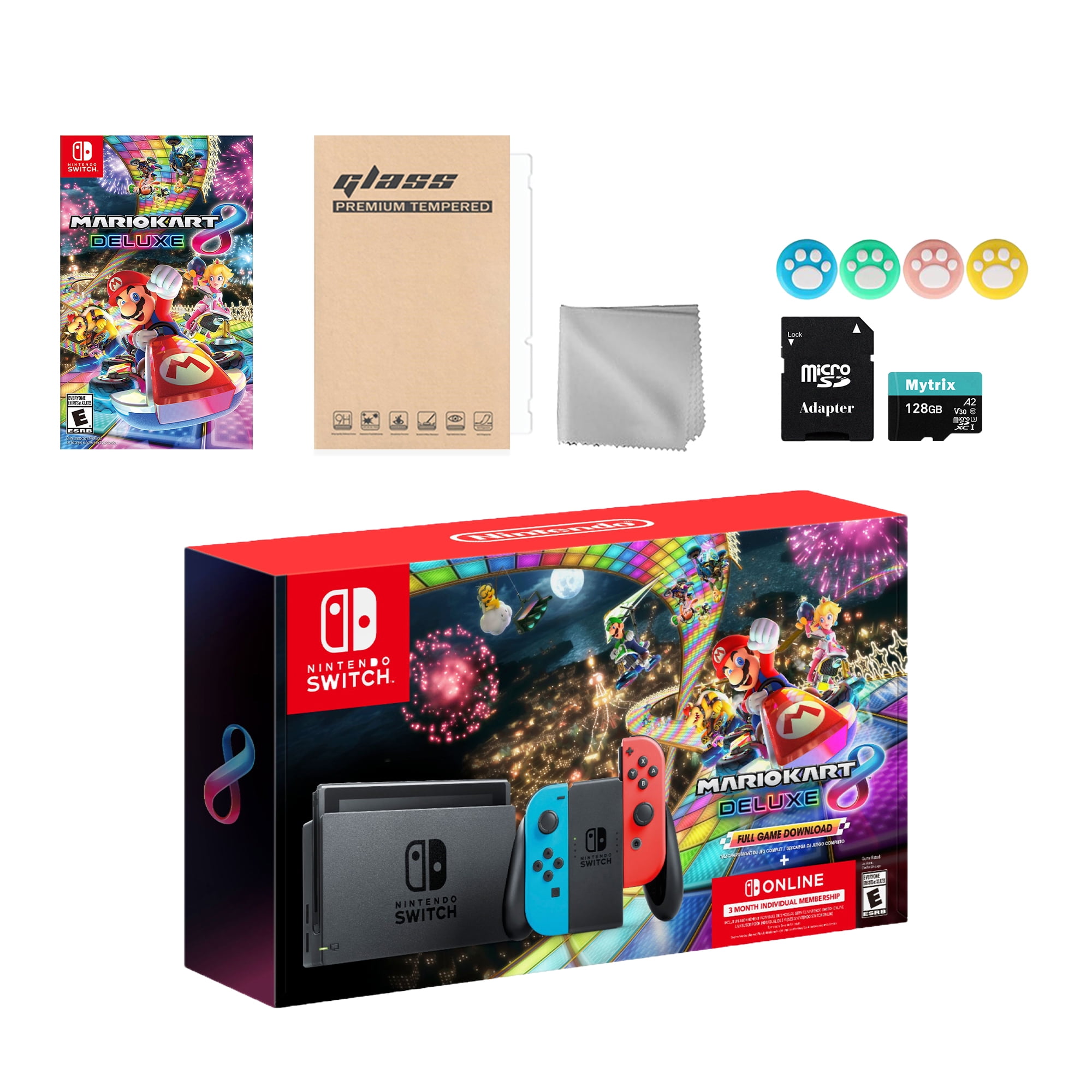 Nintendo Switch Bundle With Mario Kart 8 Deluxe and Nintendo