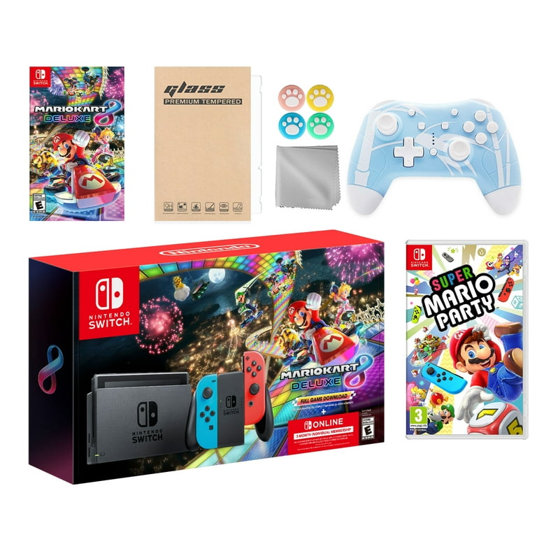  Nintendo Switch w/ Super Mario Party (Full Game Download) -  Bundle Edition : Video Games