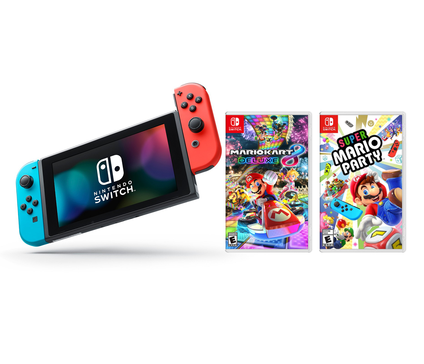 Nintendo Switch w/ Super Mario Party (Full Game Download) - Bundle Edition  