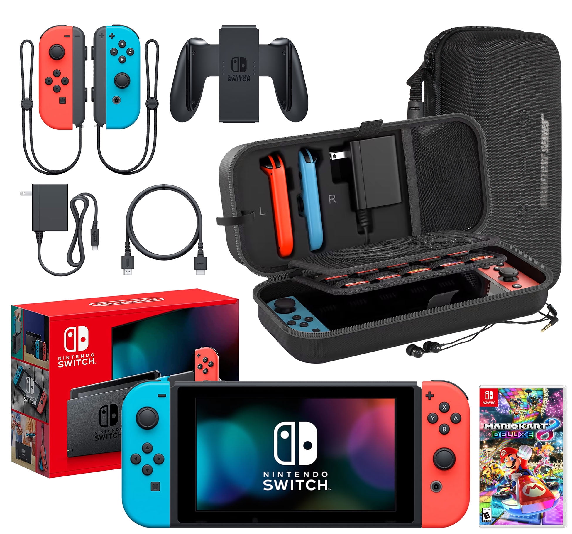Nintendo Switch Neon Blue/Red with Switch Sports Bundle