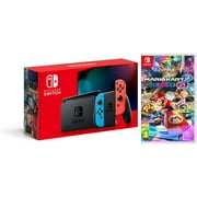 Nintendo Switch Neon Console New 2022 Version with Mario Kart 8 Deluxe Bundle