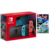 Nintendo Switch Neon Gaming Console with Super Mario Galaxy 2 Bundle Region Free