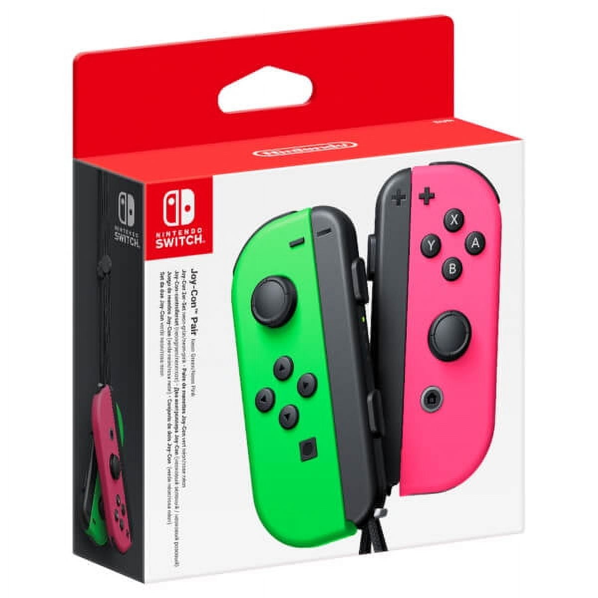 Custom Nintendo Switch Joy-con Controllers Pink With Black Buttons 