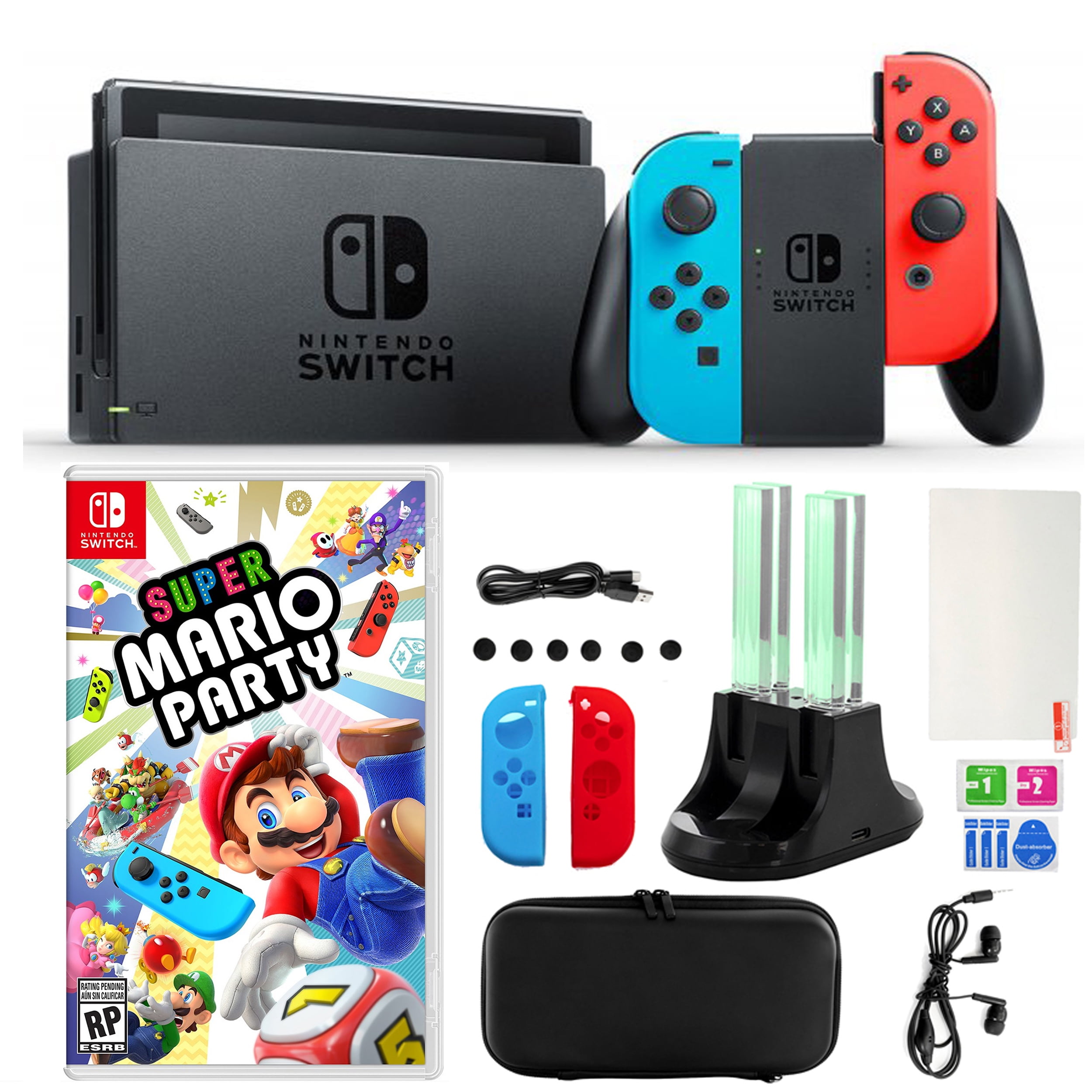 SUPER MARIO PARTY Joy-Conセット Super Mario Party with Neon Green/Yellow Joy Con Nintendo