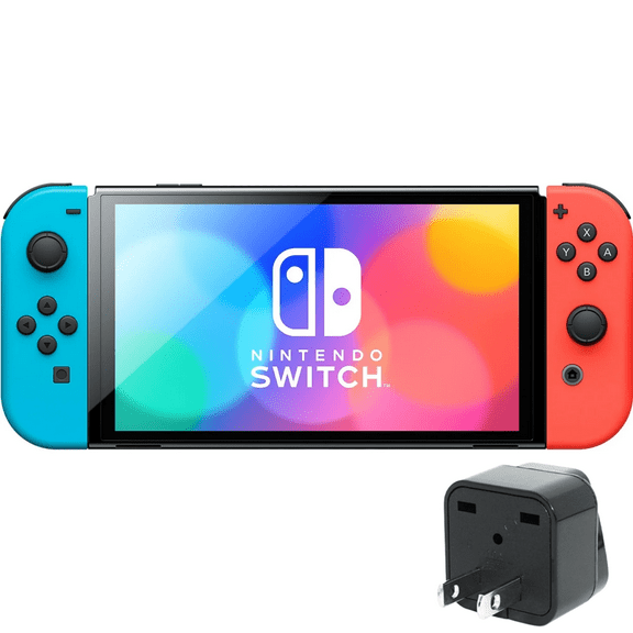 Nintendo Switch Neon Red & Neon Blue Edition 64GB OLED Console - International Version