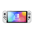 thumbnail image 1 of Nintendo Switch Neon White & Black Edition 64GB OLED Console - International Version, 1 of 7