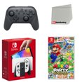 thumbnail image 1 of Nintendo Switch OLED Console White with Extra Wireless Controller, Mario Party Superstars and Screen Cleaning Cloth, 1 of 3