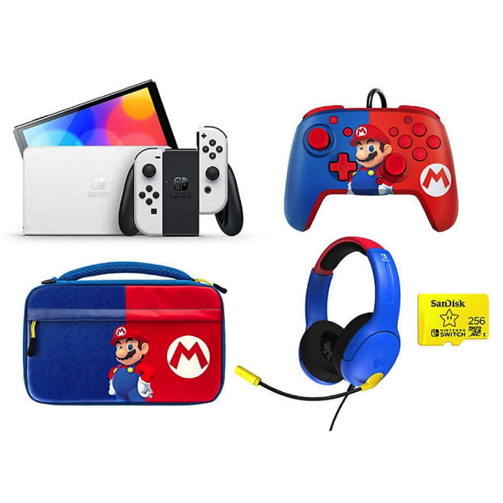 Nintendo Switch OLED Console - Mario Bundle with Headset Nintendo Switch OLED Console - Mario Bundle with Headset