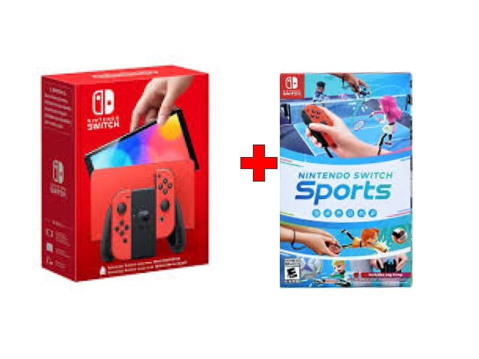 Nintendo Switch OLED White Console Bundle with Nintendo Switch