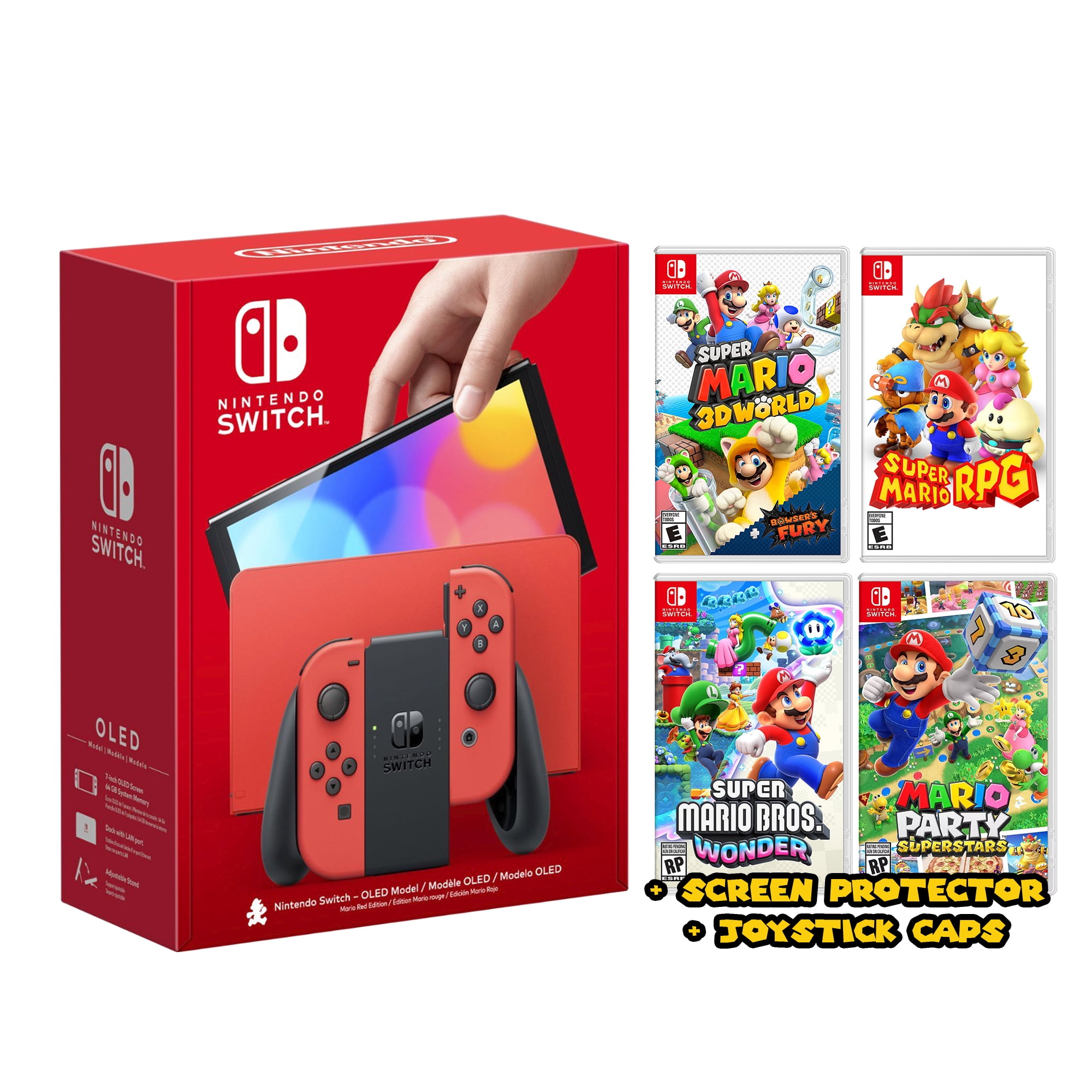 Nintendo Switch Mario-Themed Six Games Super Pack Bundle 