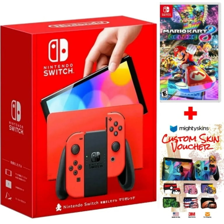 Nintendo Switch OLED, Mario Red - Includes Mario Kart 8