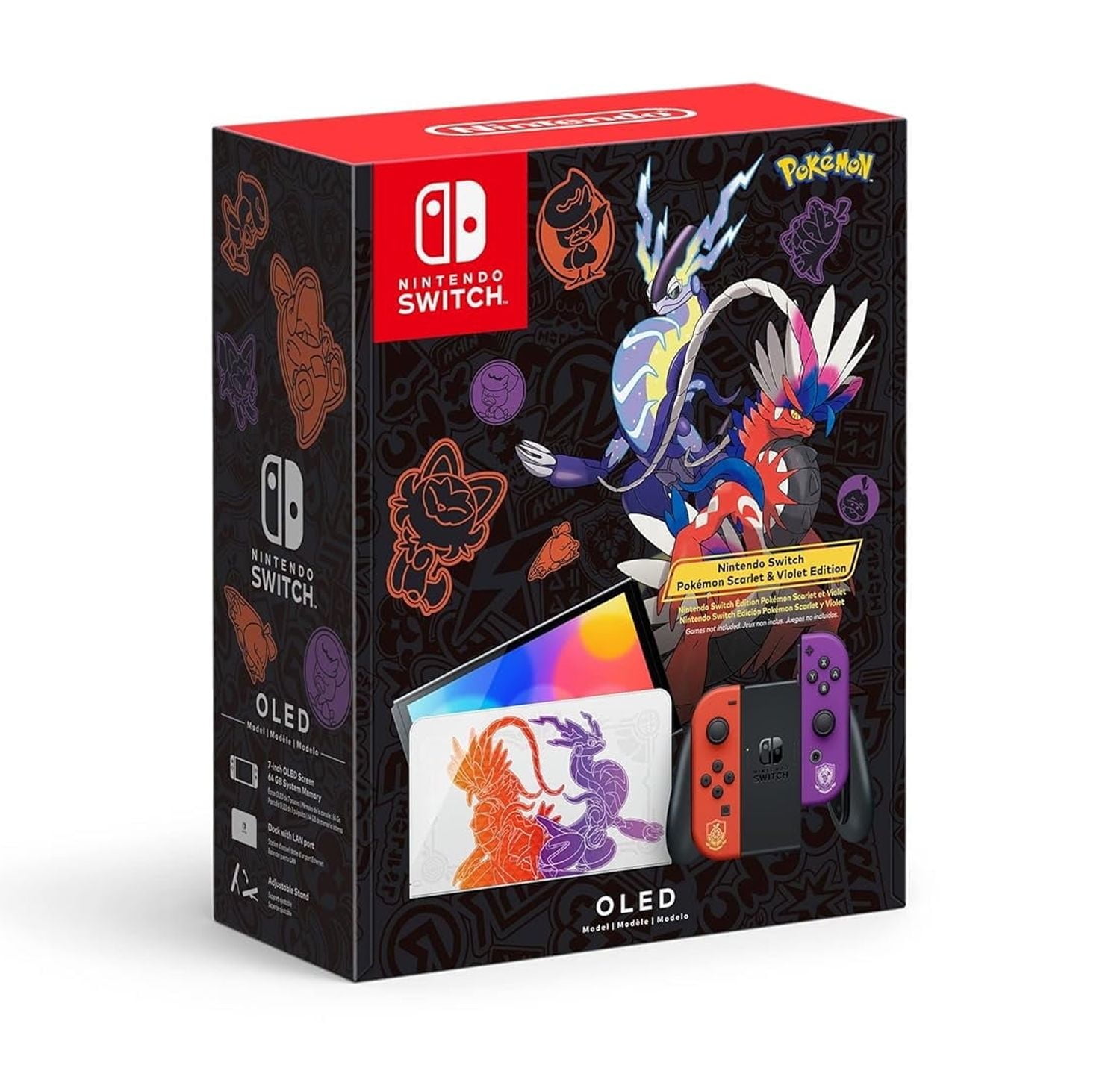 Nintendo Switch OLED Model, PokÃ©mon Scarlet & Violet Edition, UAE