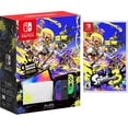 thumbnail image 1 of Nintendo Switch OLED Model Splatoon 3 Bundle with Special Edition Game Included, 1 of 6