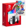Nintendo Switch - White OLED Model with Joy-Con, Super Mario Bros ...