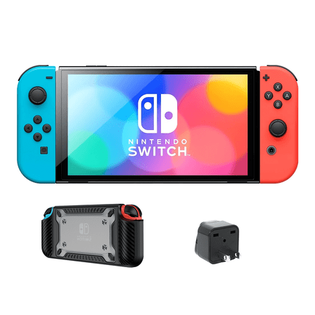 Nintendo Switch – OLED Model w/Neon Red & Neon Blue Joy-Con – International Version