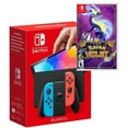 thumbnail image 1 of Nintendo Switch OLED Model w/Neon Red and Neon Blue Joy-Con Console and Pokemon Violet Game - International Specs (Functional in US), 1 of 3