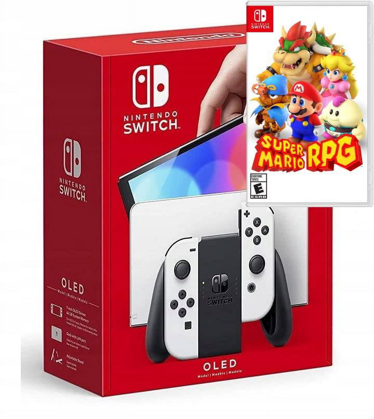 Nintendo Switch OLED Model w/ Edition RPG Import Super Mario NEW with - Plug US Bundle with - Game Limited Red