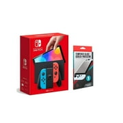Nintendo Switch OLED Model with Neon Red & Neon Blue Joy-Con Powever Bundle Japan Spec