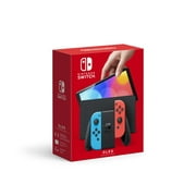 Nintendo Switch - OLED Model with Neon Red & Neon Blue Joy-Con