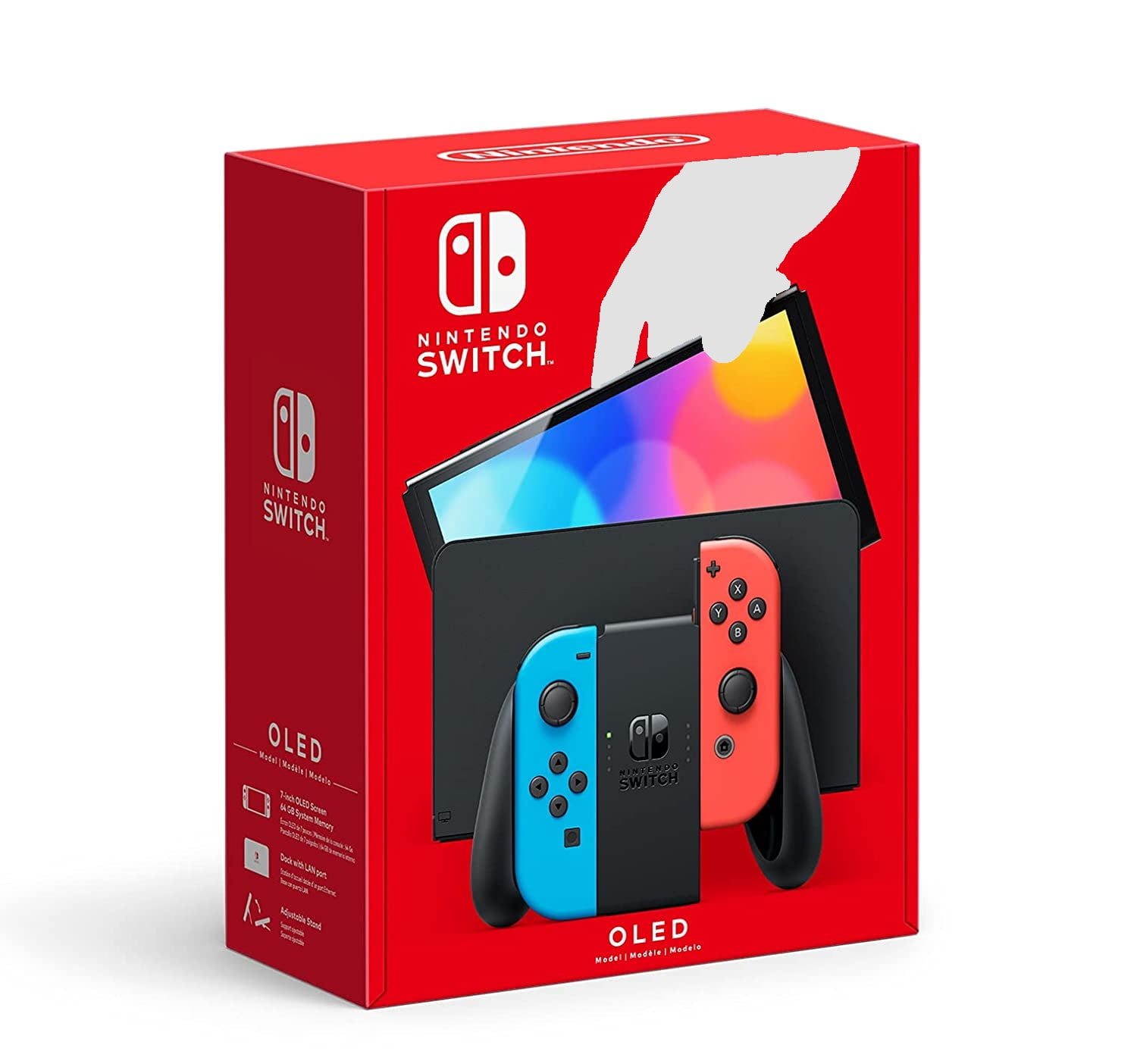 with Joy-Con Nintendo Blue Model OLED Red & Switch
