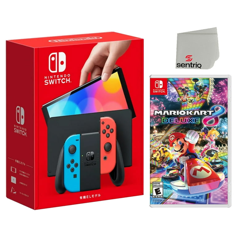 Nintendo Switch OLED Neon Red/Blue Edition + Mario Kart 8